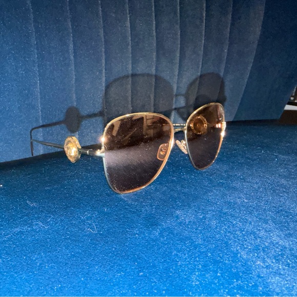Versace Gold-Tone Sunglasses - Picture 7 of 11